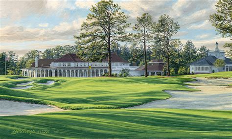 Golf Art Pinehurst No 4 18th Hole Print