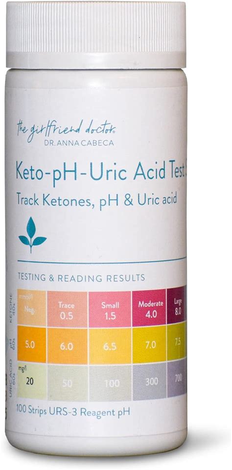 Keto Ph Urine Test Strips 3 In 1 Ketone Ph Uric Acid Urine Test Strips 100ct