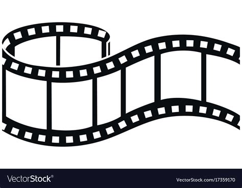 Tape film isolated icon Royalty Free Vector Image