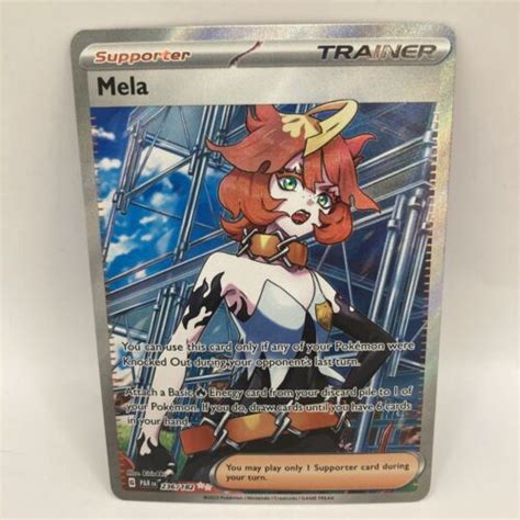 Mela Pok Mon Paradox Rift Full Art Trainer Ultra Rare Card Ebay