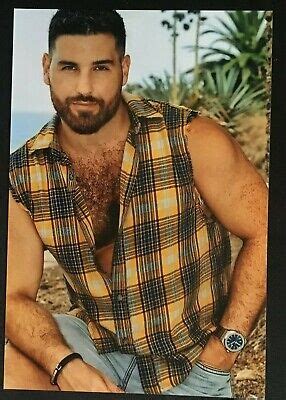 PHOTO HOT SEXY Stud Muscular Shirtless Hunk Male Hairy Chest Man X Picture PicClick UK