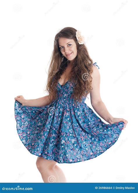 The graceful girl stock photo. Image of dress, smile - 26986664