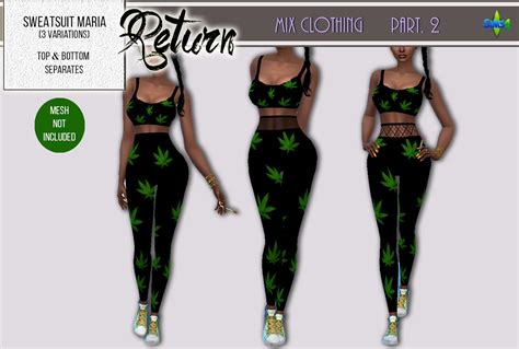 *Marijuana* Top + Leggings + Sweater Dress