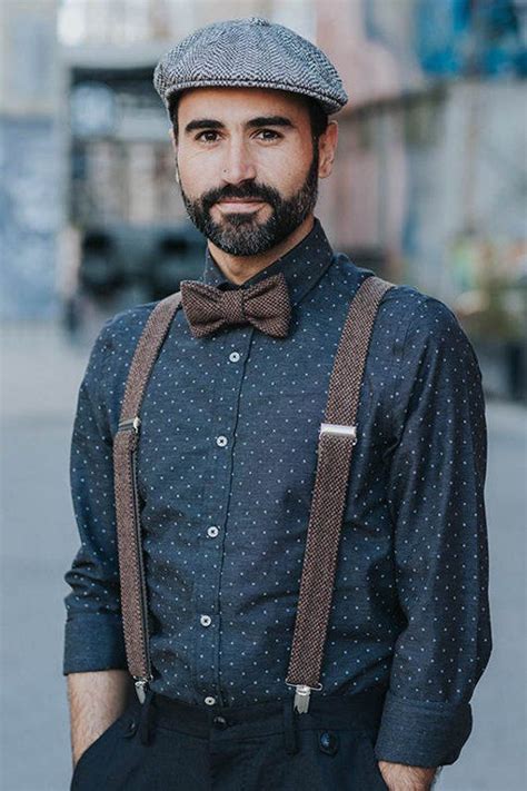 Groomsmen Suspenders And Bow Tie Brown Suspenders Set Summer Etsy