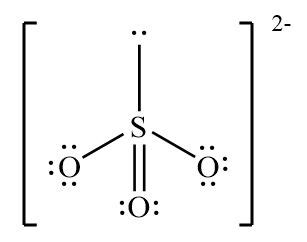 Draw the VSEPR geometry for the SO32- molecule. | Homework.Study.com