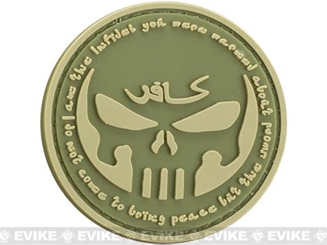 Matrix Infidel Skull Pvc Iff Hook And Loop Patch Color Od Green