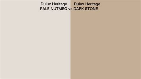 Dulux Heritage PALE NUTMEG Vs DARK STONE Side By Side Comparison