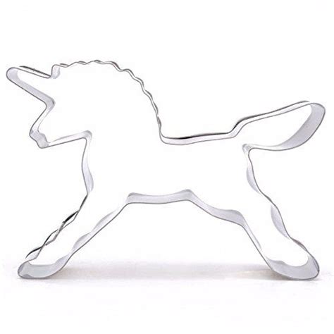 2x Einhorn Ausstechform Edelstahl Backform Unicorn Set Plätzchen Kuchen