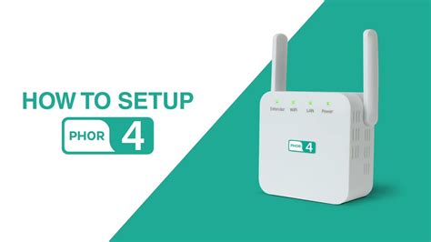 How To Setup PH0R 4 Wifi Booster YouTube