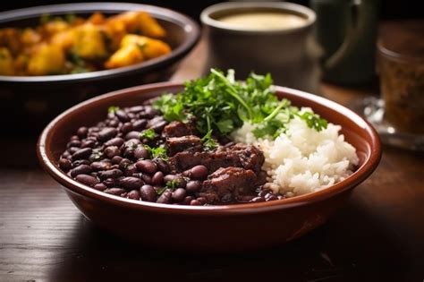 Feijoada Guiso Brasile O De Frijoles Negros Comida Brasile A Foto Premium