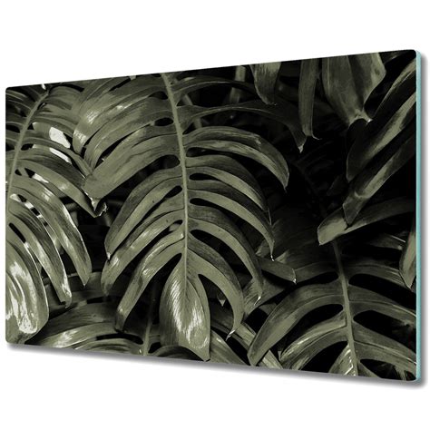 Deska Do Krojenia ze Szkła Hartowanego Monstera liście 80x52 cm