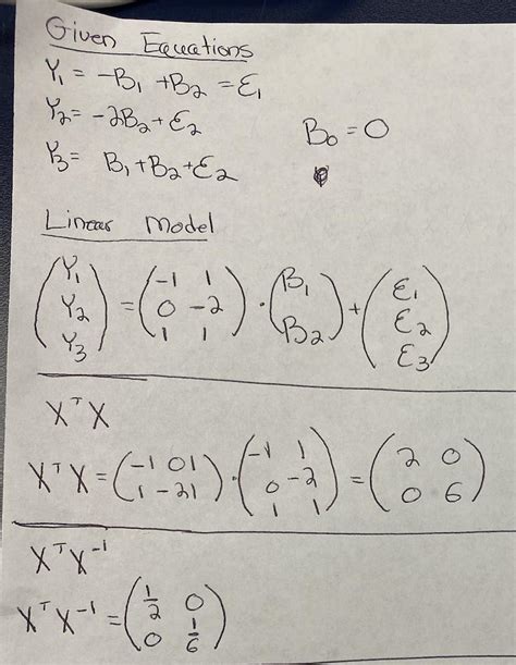 Residual Equation