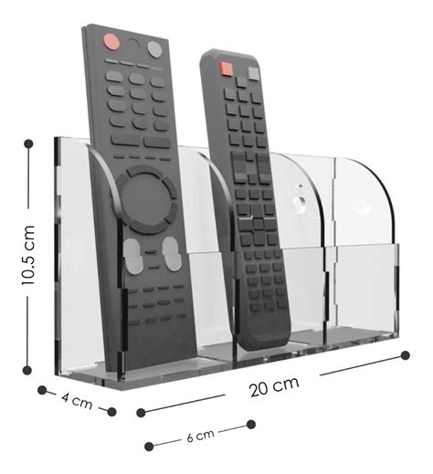 Porta Control Remoto Para Pared Acrílico Base Soporte ARTEA19 CORTE LÁSER