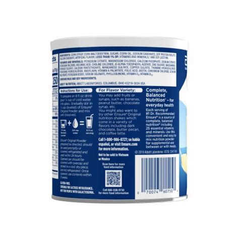 Ensure Original Vanilla Nutrition Powder Oz Kroger