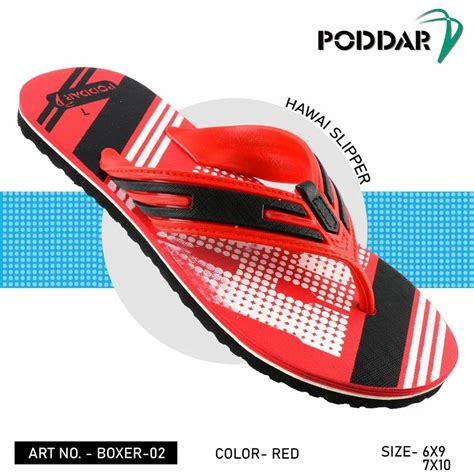 Red Poddar Mens Hawai Slipper At Rs Pair In Rajkot Id