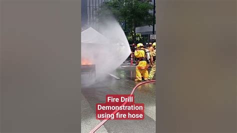 Fire Drill Demonstration Using Fire Hose Youtubeshorts Shortvideos