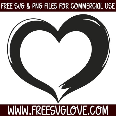 Hand Drawn Heart Svg Free Svg Love