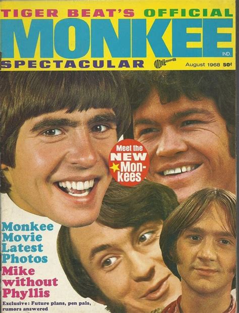 August 1968 Monkees Movie Issue Spectacular Tiger Beat Music Magazine Fanzine Tiger Beat The