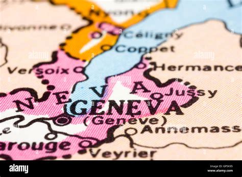 Map Of Geneva Switzerland Hi Res Stock Photography And Images Alamy