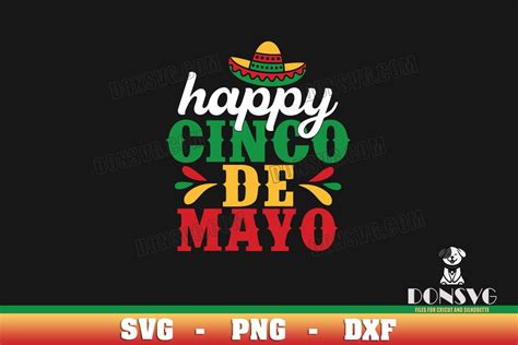 Happy Cinco De Mayo Hat Svg Cutting File Mexican Fiesta Image For