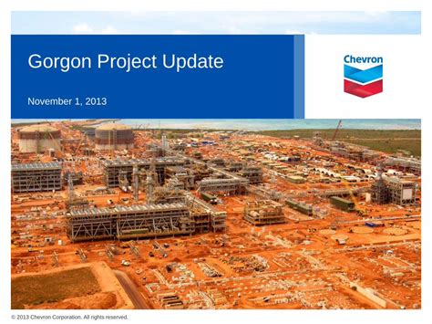 PDF Gorgon Project Update Chevron Corporation All Four Modules Of