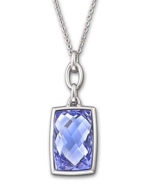 Swarovski Nirvana Tanzanite Crystal Pendant Necklace in Blue (no color) | Lyst