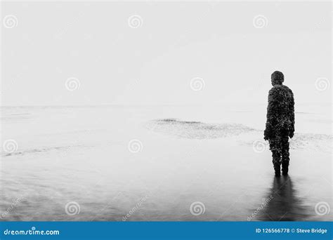 Crosby Beach Liverpool UK Another Place Editorial Stock Photo - Image ...