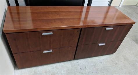 Cherry National Solid Wood Cherry Lateral Storage Credenza