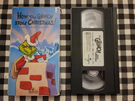 Vhs How The Grinch Stole Christmas By Dr Seuss Narated By Boris