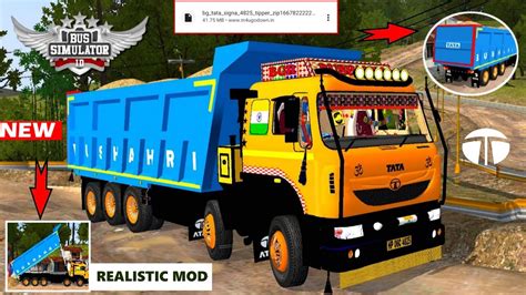 Tata Signa 4825 Tipper Truck Mod For Bus Simulator Indonesia Truck