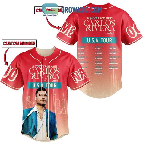 Show Your Support For Carlos Rivera S USA Tour 2023 With A Personalized