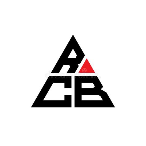 RCB Triangle Letter Logo Design With Triangle Shape RCB Triangle Logo