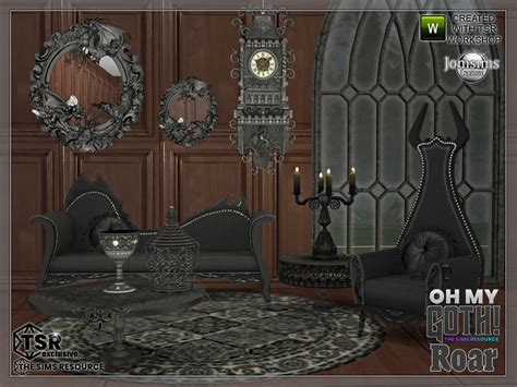 The Sims Resource Oh My Goth Roar Livingroom