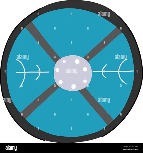 Historical Viking Shield Cartoon Vector Illustration Stock Vector Image