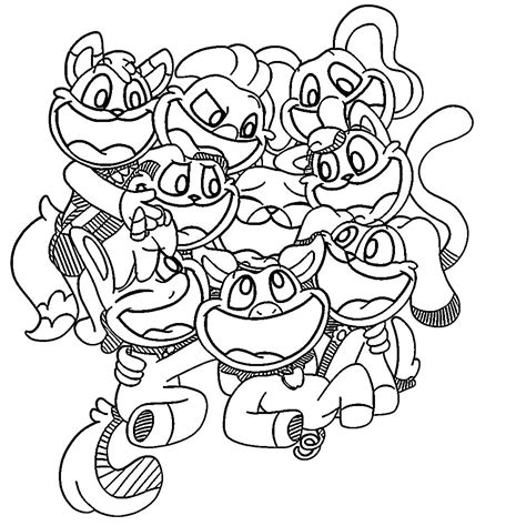 Dibujar Personaje De Smiling Critters Para Colorear Imprimir E Dibujar