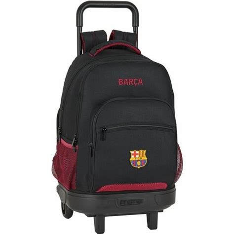 Sac Dos Roulettes Fc Barcelone Cm Trolley Fcb Haut De Gamme Noir