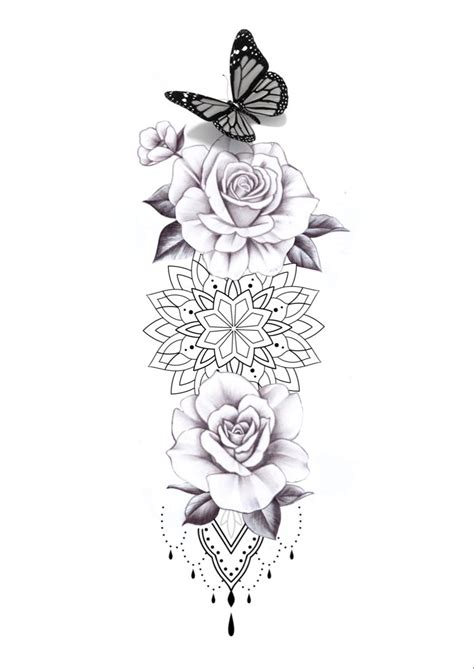 Arm Women Tattoo Mandala Butterfly Idea 🦋 Tatuagem Atrás Do Braço Tatuagem Braço Inteiro