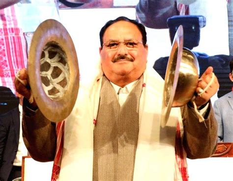 Bjp National President Jp Nadda With Assam Chief Minister Himanta Biswa