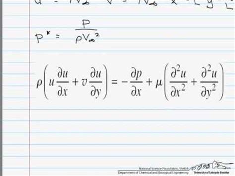 Deriving The Dimensionless Equations Of Motion Youtube