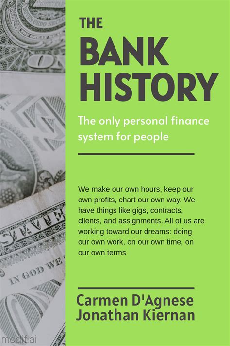 Bank History Finance Book Cover Template - Mediamodifier