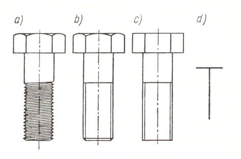 Rysowanie Element W Gwintowych