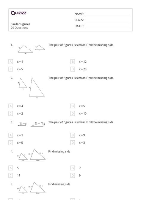 Free Similar Figures And Proportions Worksheet Download Free Similar Figures And Proportions