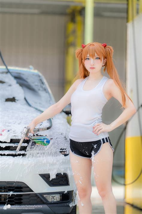 Fantasy Factory 小丁 Asuka Car Wash Hot Girl China