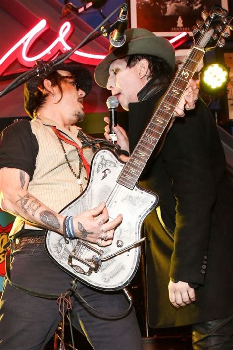 Marilyn Manson Announces Johnny Depp Is Considering Joining His Band ...