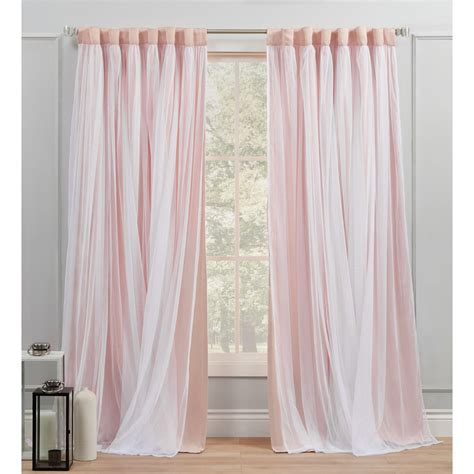 Exclusive Home Curtains Catarina Layered Solid Blackout And Sheer