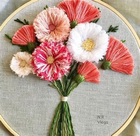 Beautiful Hand Embroidery Flowers