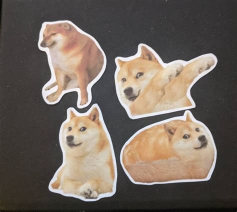 4 PACK 2 Doge Vinyl Stickers Decals | Etsy