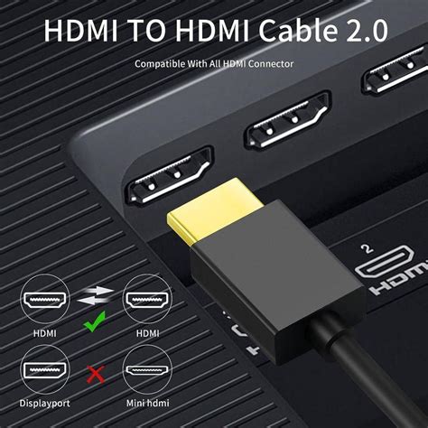 Twozoh フレキシブル Andスリム Hdmi ケーブル ソフト And 超薄型 Hdmi ケーブル 短 4k60hz2160p1080p