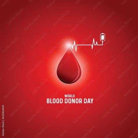 World Blood Donor Day World Blood Donor Day June 14th Vector Design