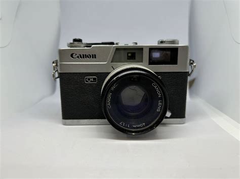 【やや傷や汚れあり】 230627 2ma 【現状品】《フィルムカメラ》キャノンcanoncanonetql17qlシャッターokの